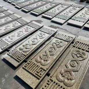 定西 黄金麻花岗岩外墙雕刻板