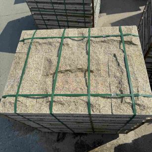 定西 黄金麻花岗岩石材自然面蘑菇石成品