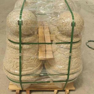 定西 黄金麻异形定制雕花——棒棒糖挡车柱