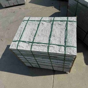 定西 白麻花岗岩石材自然面蘑菇石成品