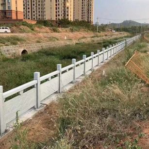定西 白麻河道栏杆效果展示图