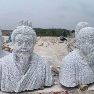 定西 白麻花岗岩石材人物立体雕刻