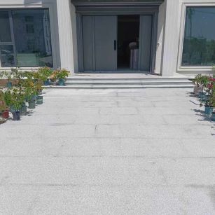 定西 芝麻白花岗岩地铺石地面铺装