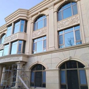 定西 黄金麻花岗岩别墅外墙干挂