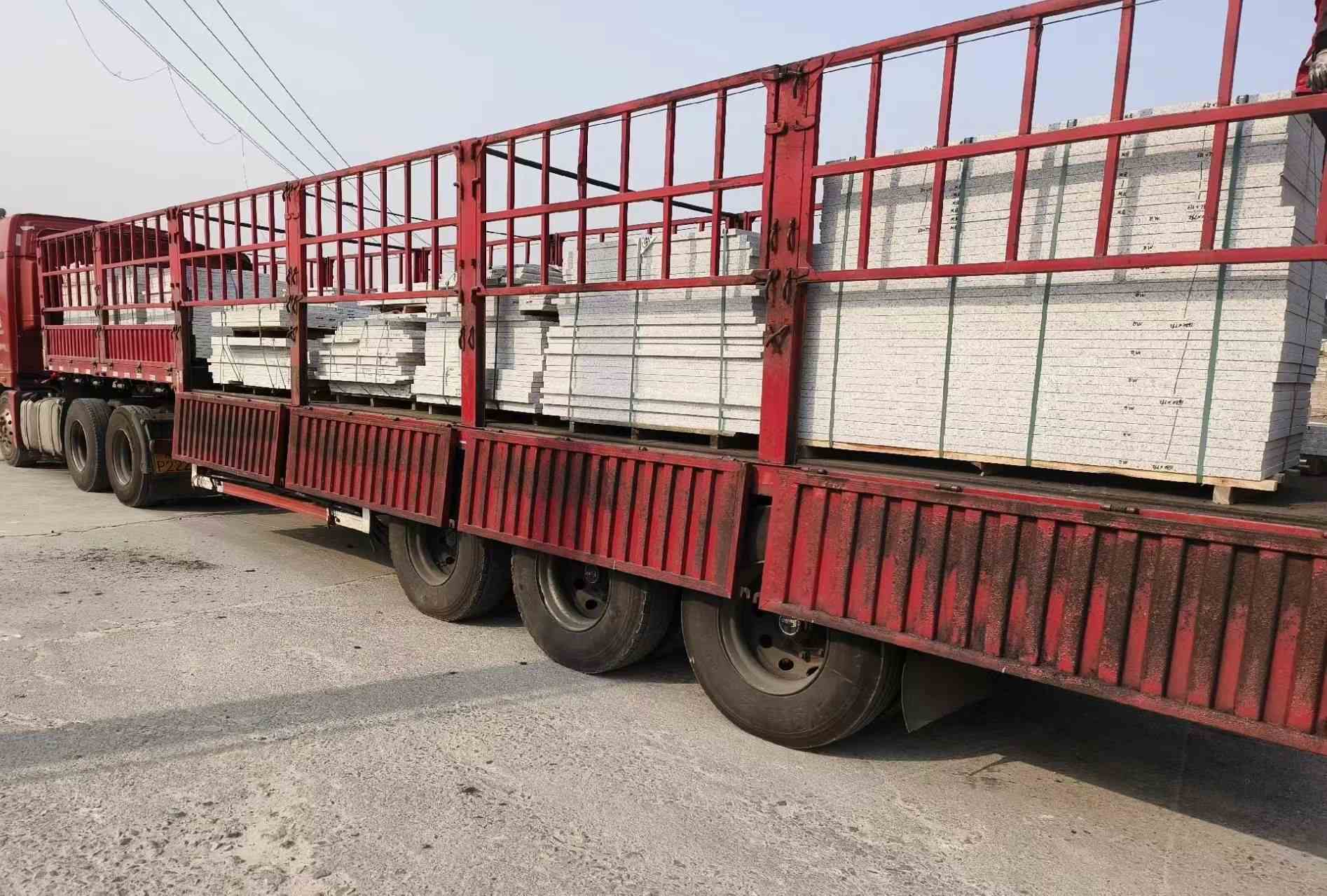 定西 白麻荔枝面外墙干挂，工厂装车日常