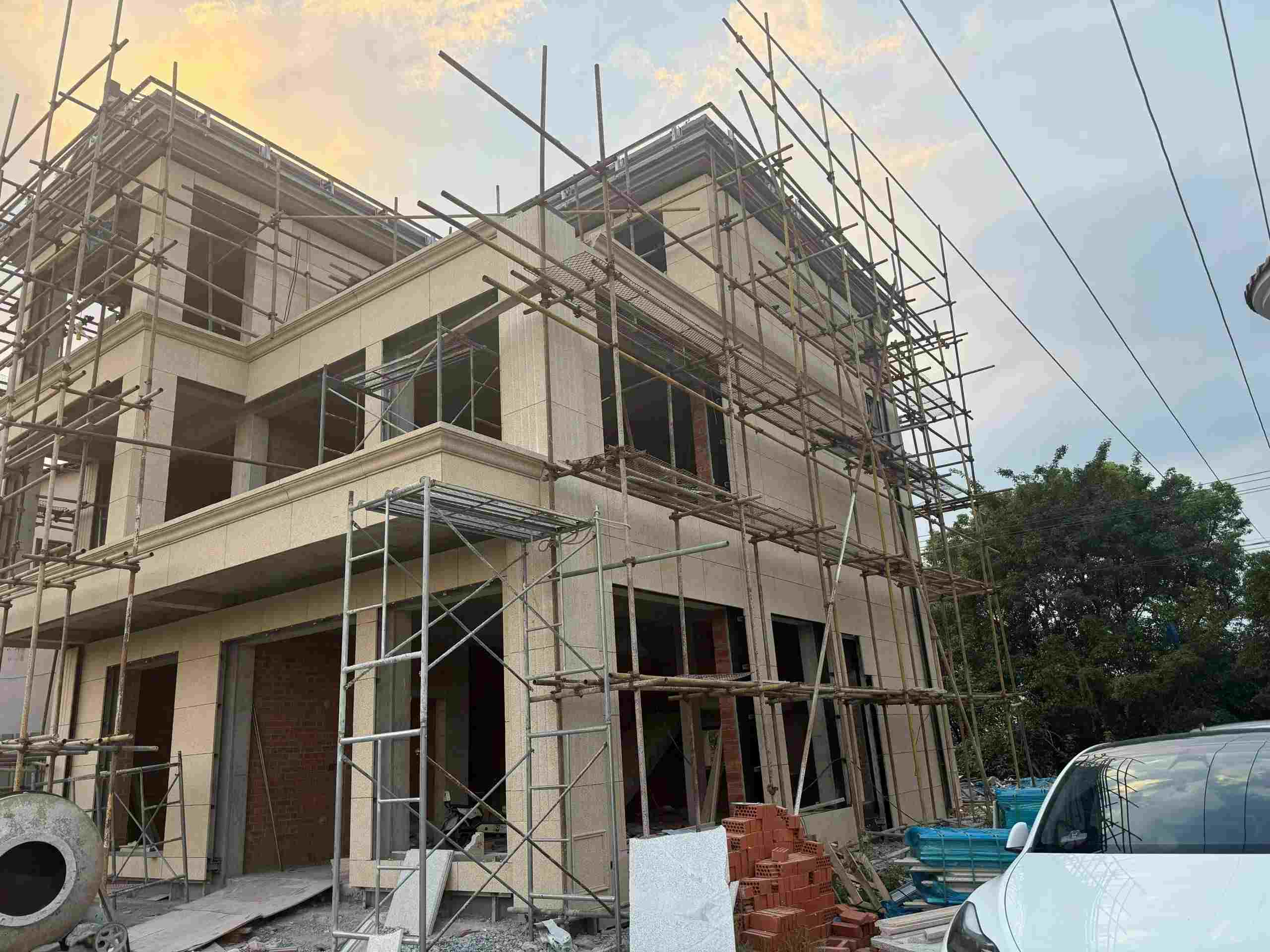 定西 黄金麻荔枝面花岗岩外墙干挂