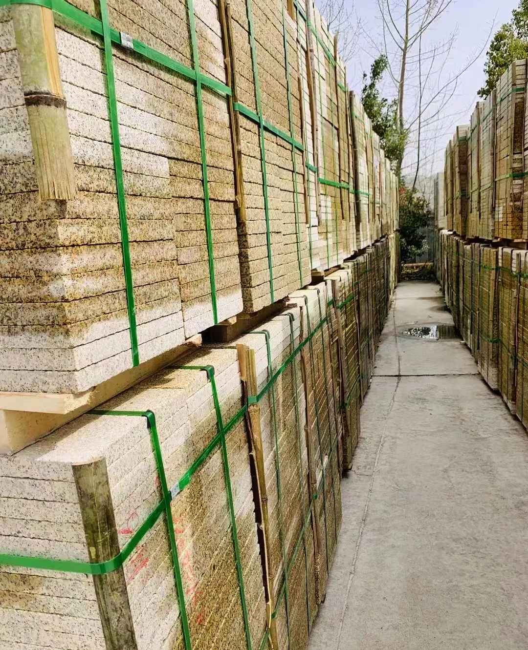 定西 黄金麻花岗岩荔枝面地铺石