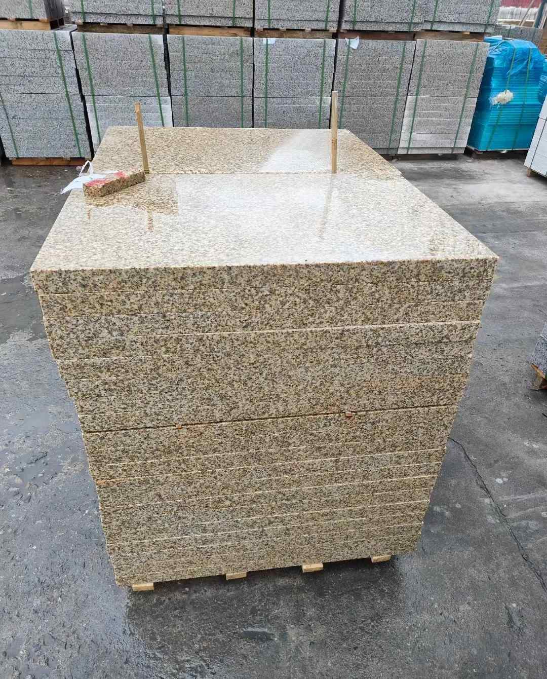 定西 湖北黄金麻花岗岩石材荔枝面外墙石材