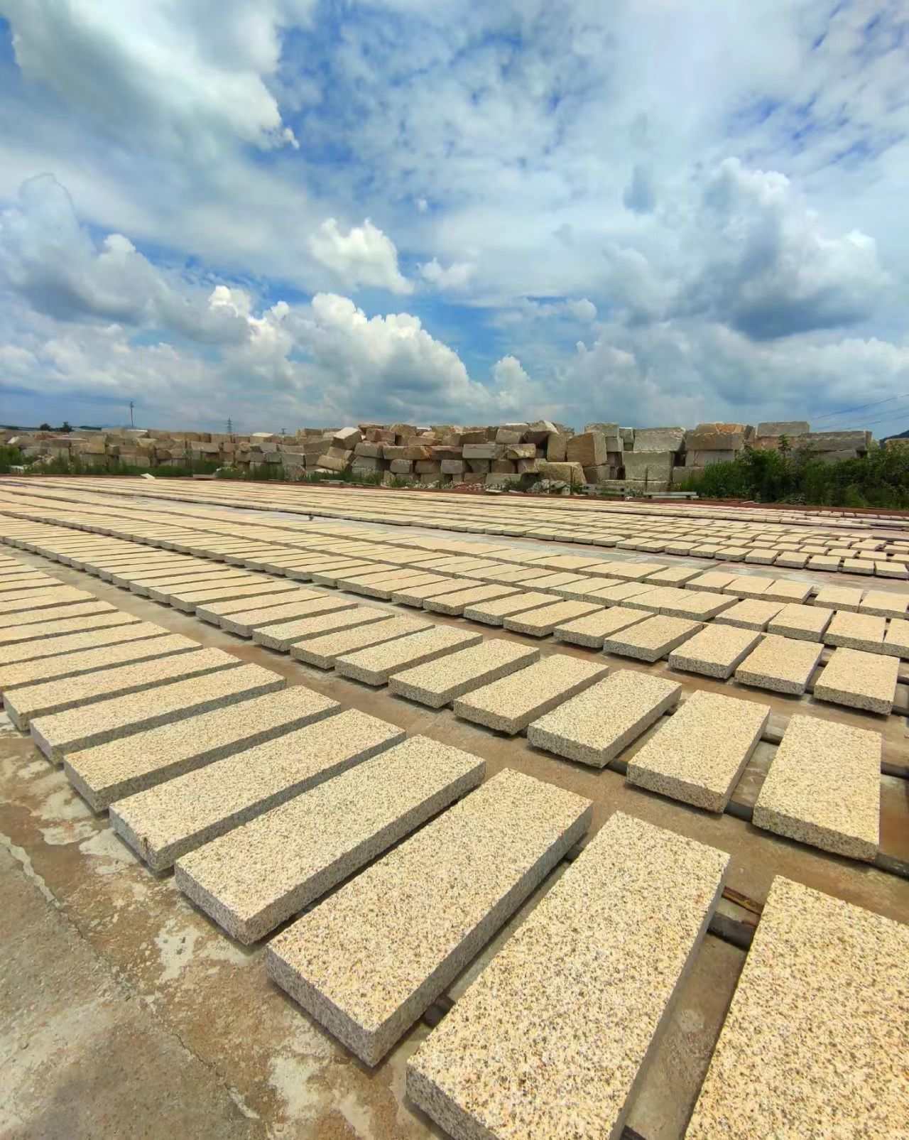 定西 黄金麻花岗岩荔枝面地铺石防护中