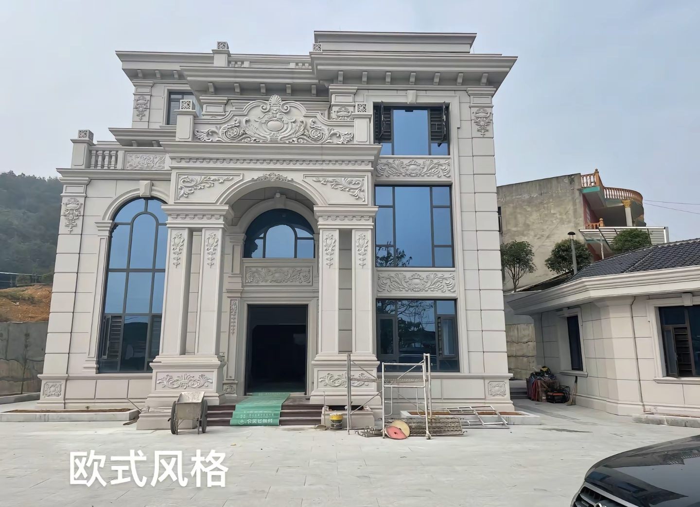 定西 白麻花岗岩别墅外墙干挂