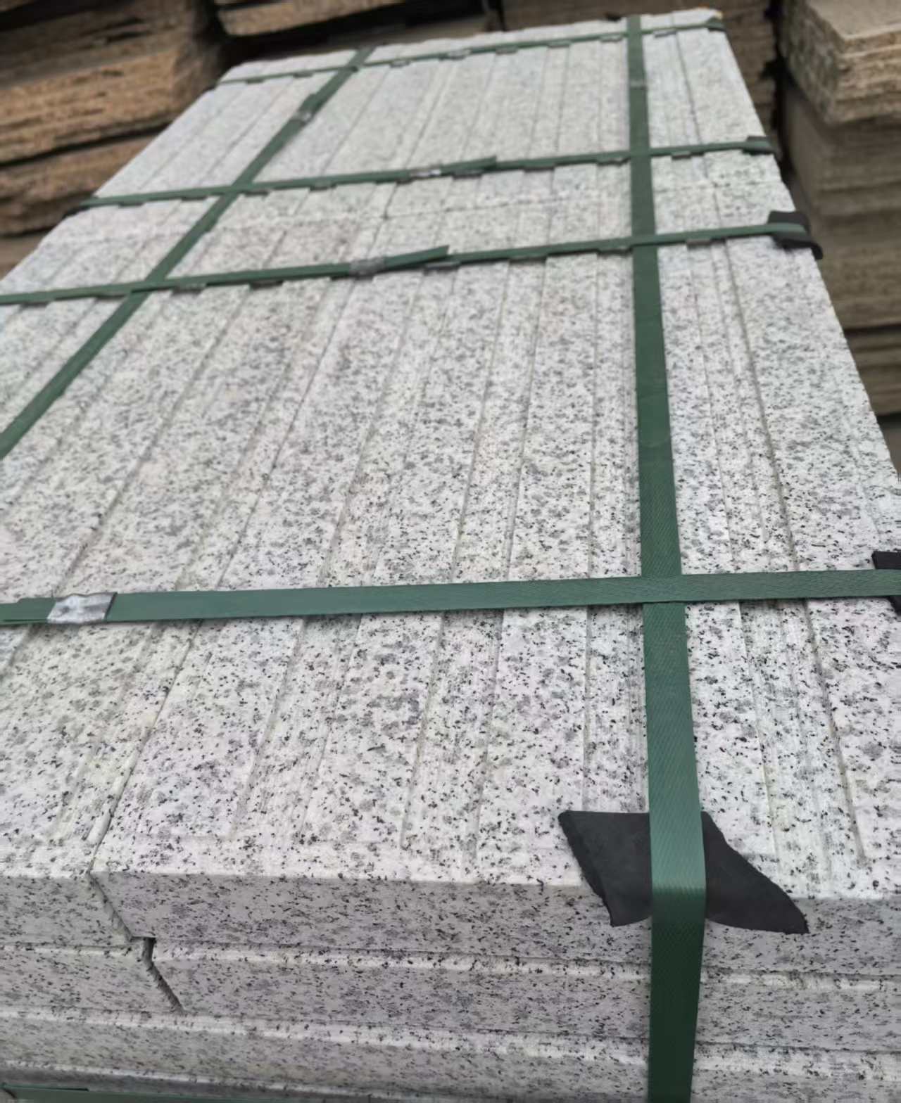 定西 白麻花岗岩直行盲道石，盲条，地铺石