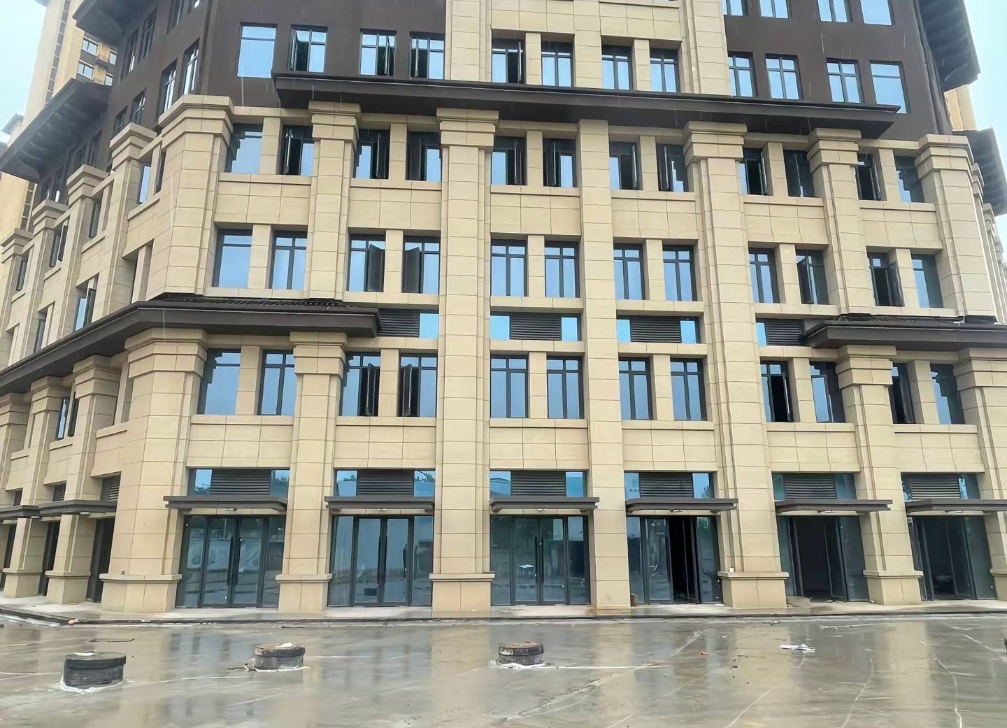 定西 黄金麻花岗岩荔枝面小区外墙干挂