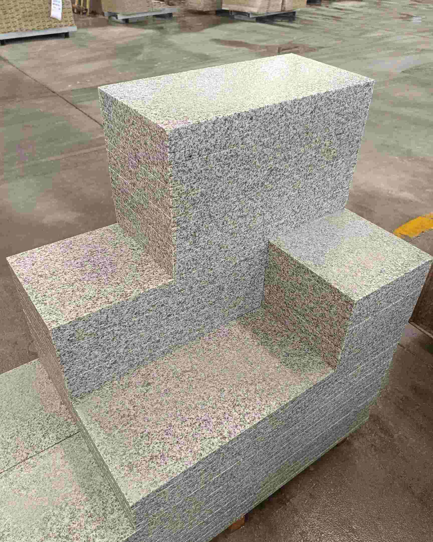 定西 白麻花岗岩荔枝面地铺石