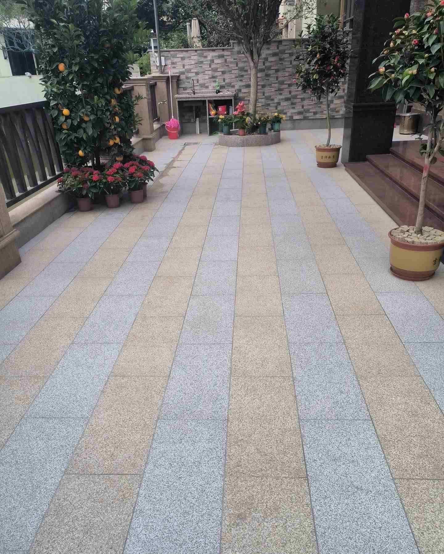 定西 黄金麻白麻荔枝面庭院铺装展示