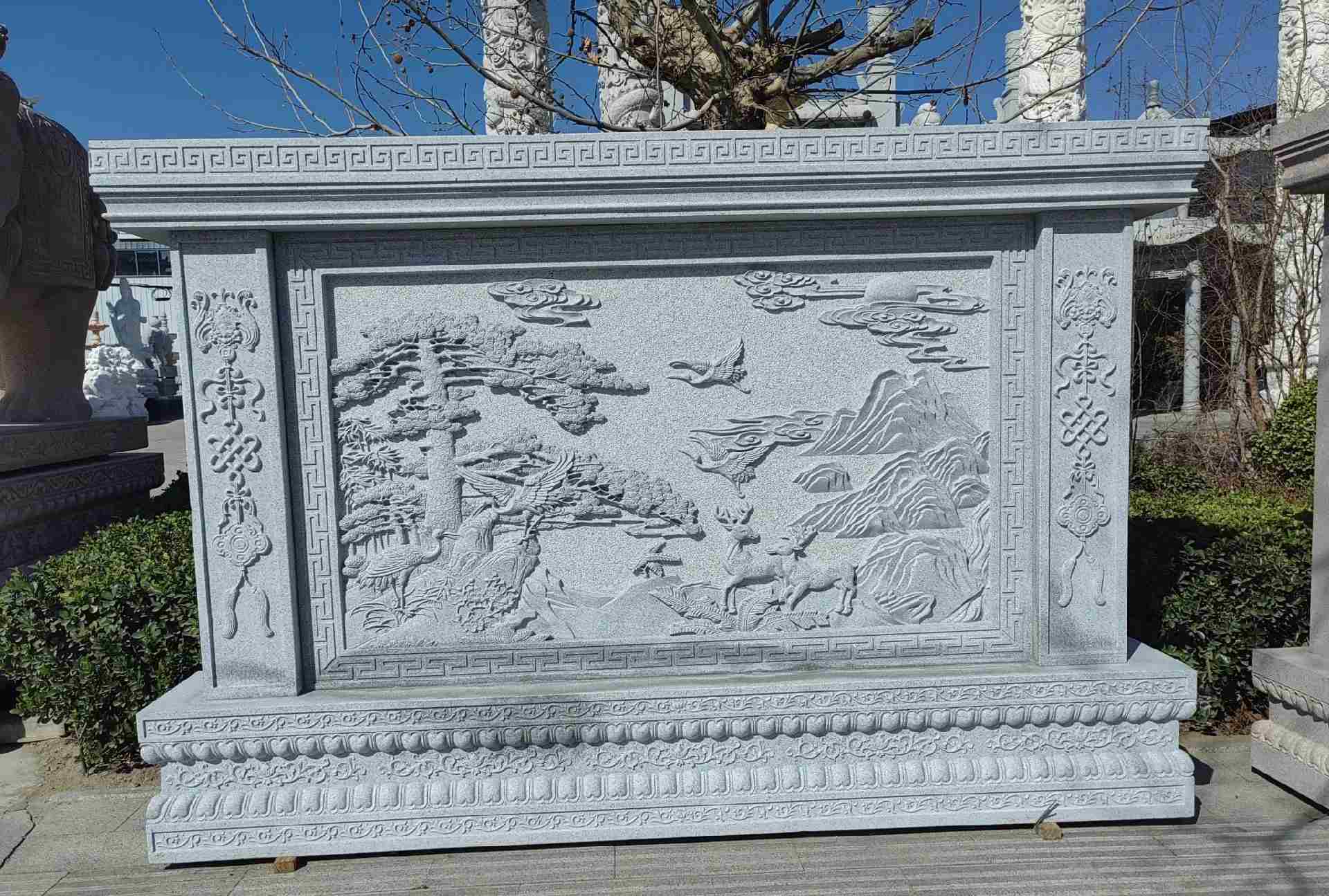 定西 芝麻白大型照壁，屏风，影壁