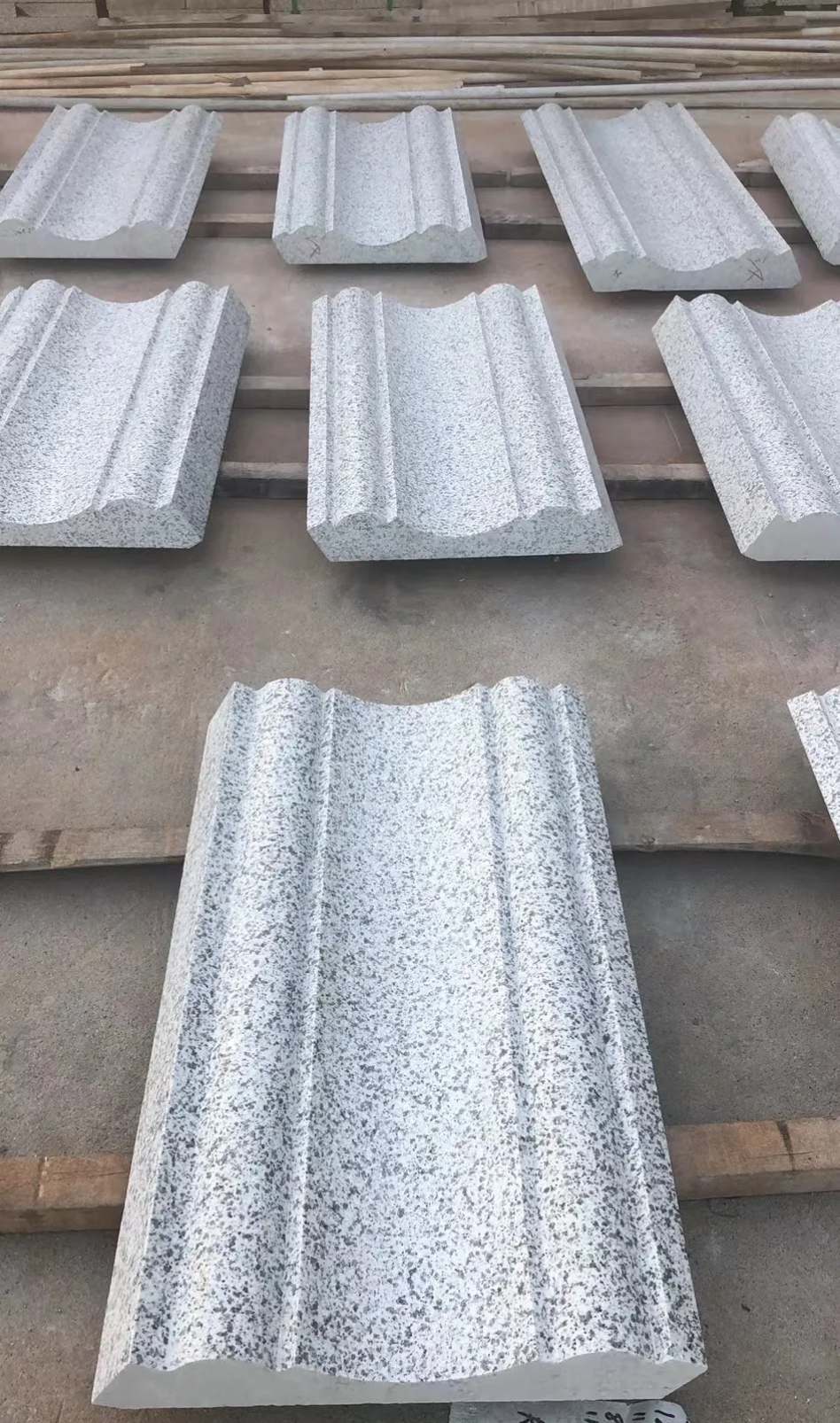 定西 白麻花岗岩光面别墅线条